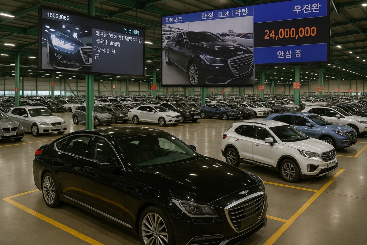 Аукцион Lotte в Корее — продажа автомобилей Hyundai, Genesis, Kia и других брендов